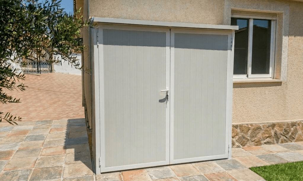 High-quality white aluminium cupboard for terraces and rooftops in Daya Vieja.